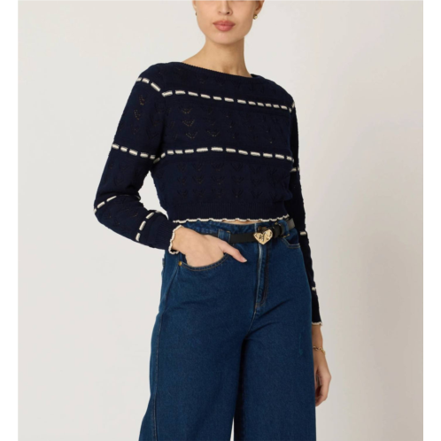 Cleobella womens estrella sweater in blue