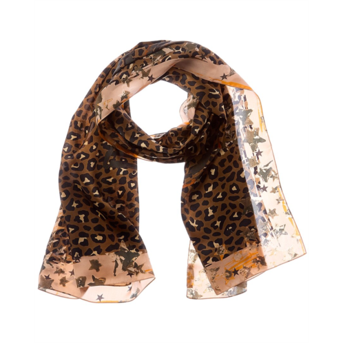 Jimmy Choo logo silk scarf