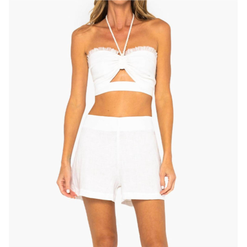 JBQ andi shorts in white