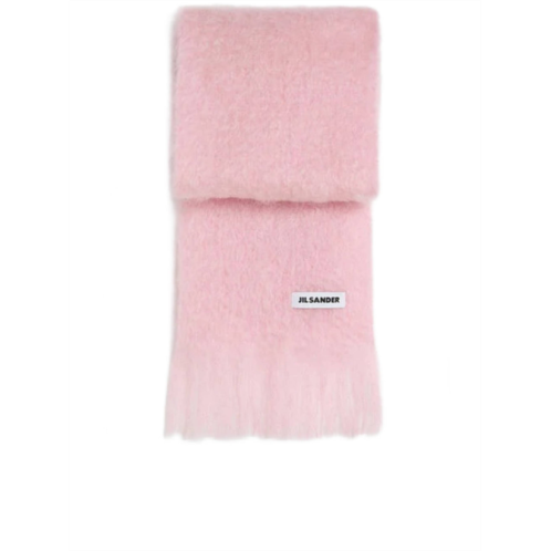 JIL SANDER pastel pink gradient effect scarf