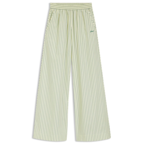 BOSS cotton-poplin trousers with vertical stripe