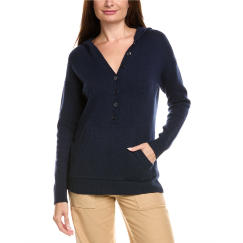kier j oversized wool & cashmere-blend hoodie