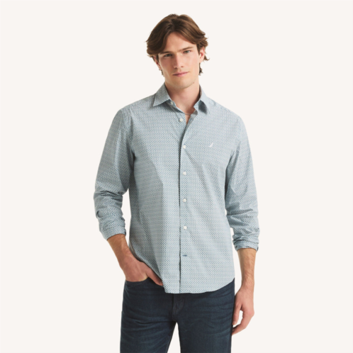 Nautica mens classic fit wrinkle-resistant printed shirt