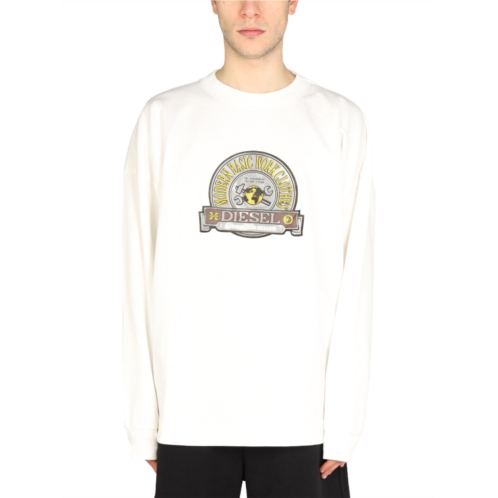 DIESEL graphic logo patch sweatshirt
