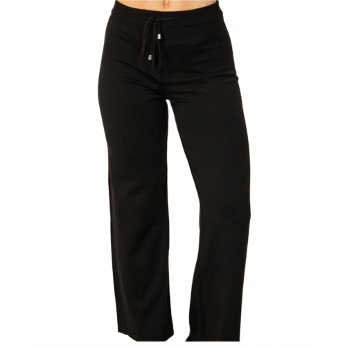 Angel Apparel drawstring lounge pant in black
