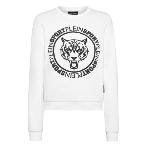 PLEIN SPORT cropped roundneck sweatshirt