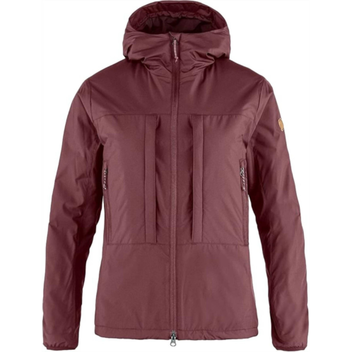 Fjallraven womens keb wool padded jacket in port
