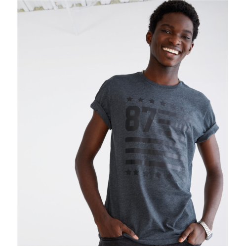 Aeropostale mens 87 flag graphic tee