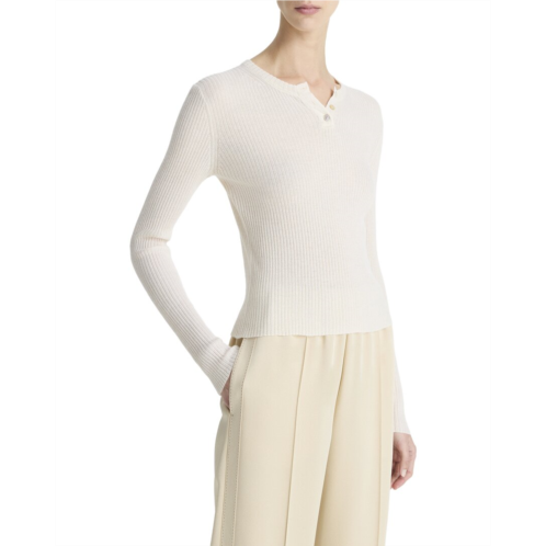 Vince ribbed henley shirt