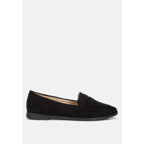 London Rag womens pippa loafers in black