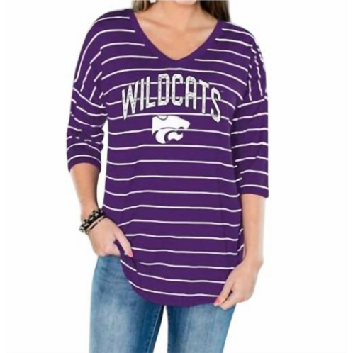 Gameday Couture kansas state university fall in line tunic in purple