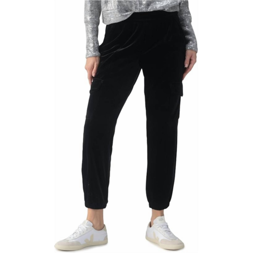Sanctuary womens relaxed velvet rebel pants in black