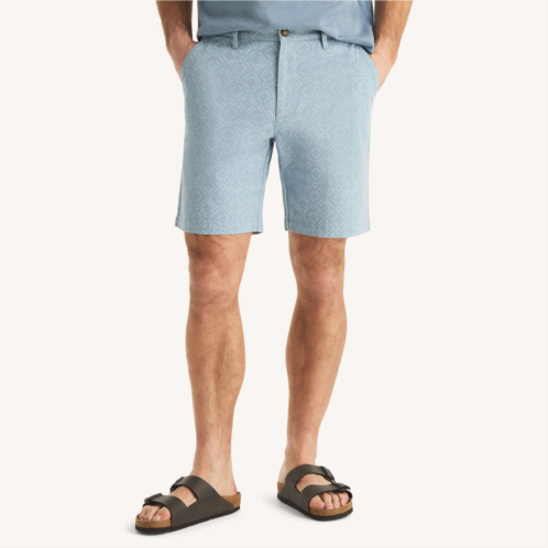 Nautica mens 8.5 printed stretch deck short