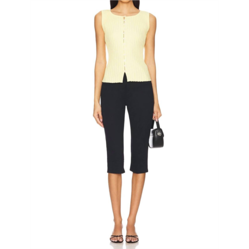 Free People bette super slim capri pants in black