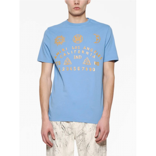 Amiri carolina ouija board t-shirt in sky blue