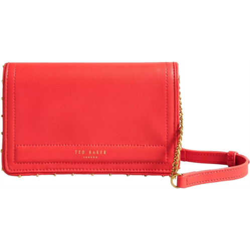 Ted Baker london kahnisa-studded edge leather purse coral