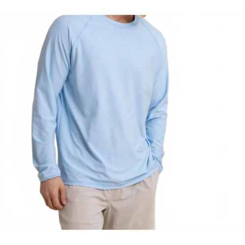 SOUTHERN TIDE brrrilliant performance long sleeve tee in clearwater blue