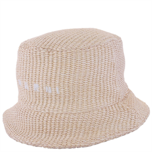 Marni logo-embroidered cotton-blend bucket hat