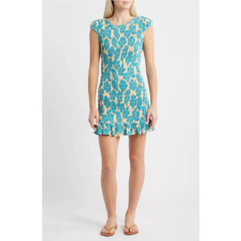 Billabong bright side mini dress in turquoise