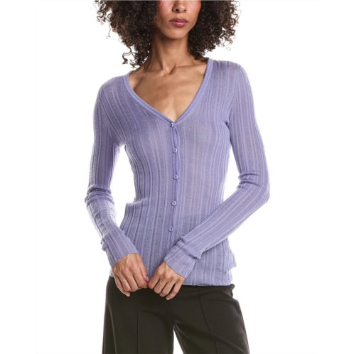 Theory novel rib wool-blend cardigan