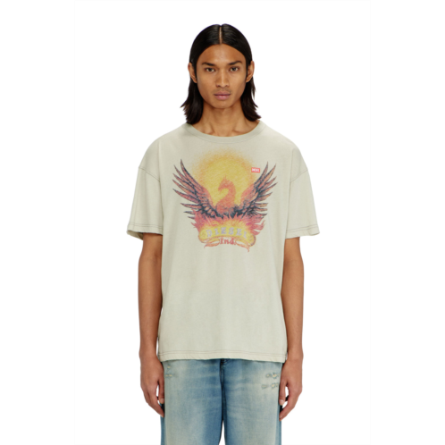 Diesel regular t-shirt with phoenix print
