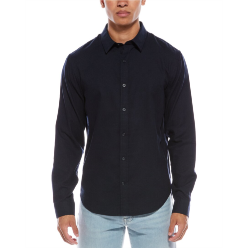Vince brushed wool-blend shirt