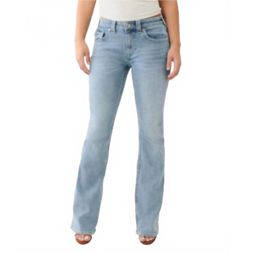 TRUE RELIGION becca bootcut jeans in aqua marine