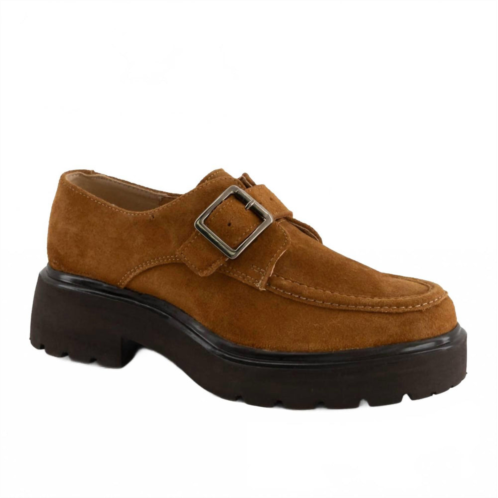 Andrea womens platform loafer in honey