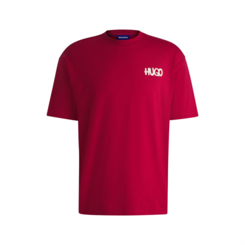 HUGO cotton-jersey t-shirt with happy logo