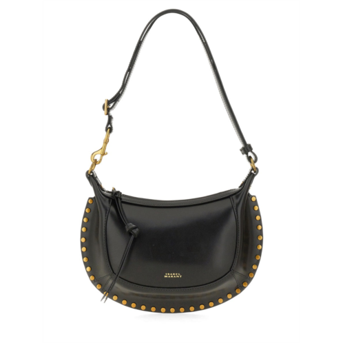 ISABEL MARANT oskan moon crescent studded leather shoulder bag