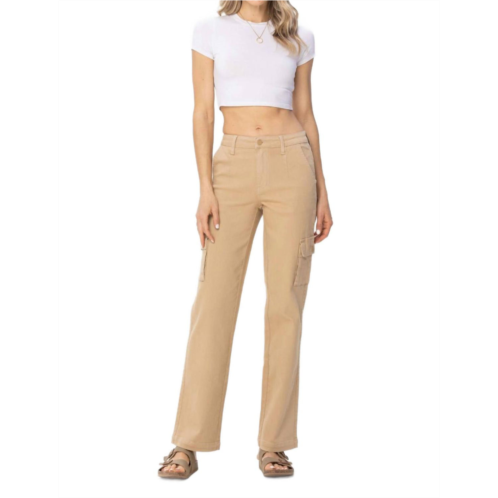 Judy Blue cargo straight leg pants in khaki