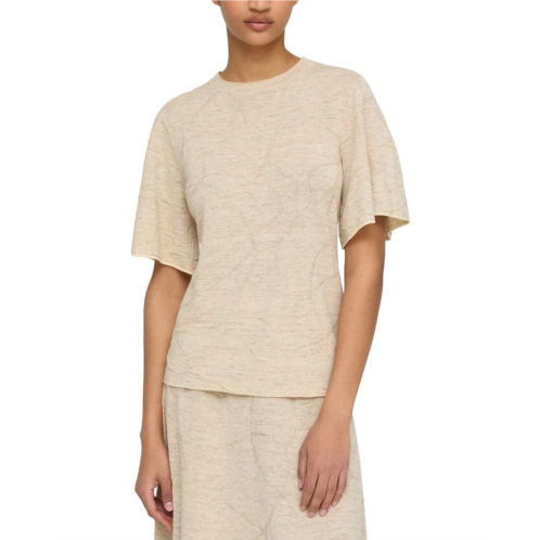Lafayette 148 New York jacquard flutter sleeve sweater