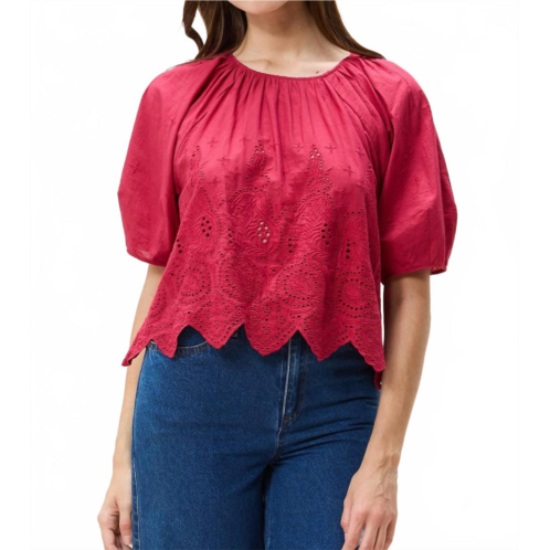 Cleobella cerese top in red bud
