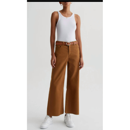 AG Jeans saige wide leg crop jean in carmel