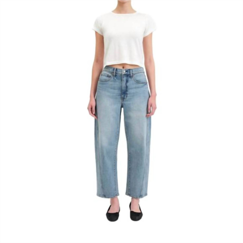 DAZE alder high rise barrel jeans in the blues