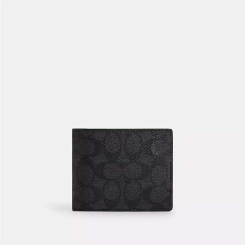 Coach Outlet 3 in 1 wallet in signature canvas