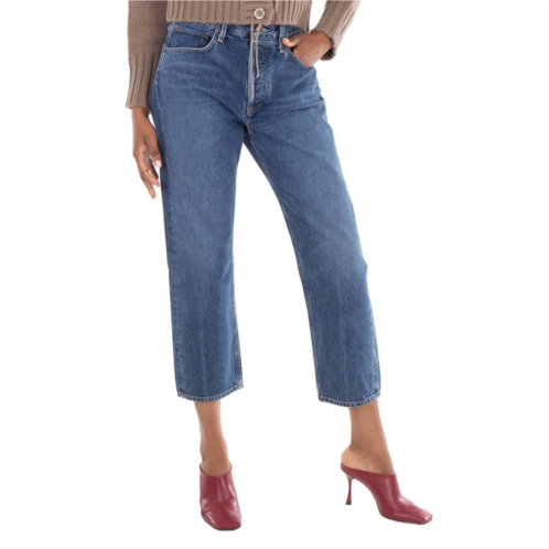 Agolde ladies blue parker jeans
