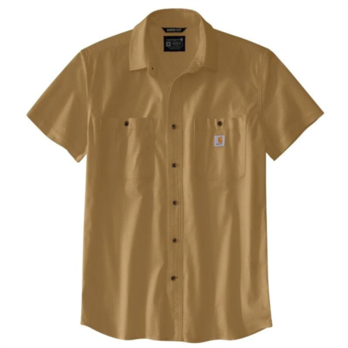 Carhartt mens rugged flex shirt shaded beach relaxed fit button front jax157