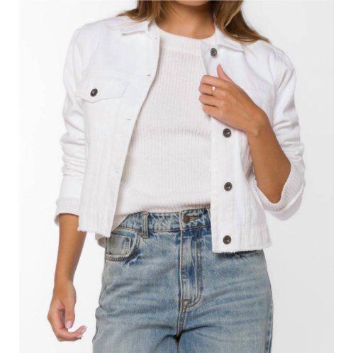 Velvet Heart larue optic jacket in white