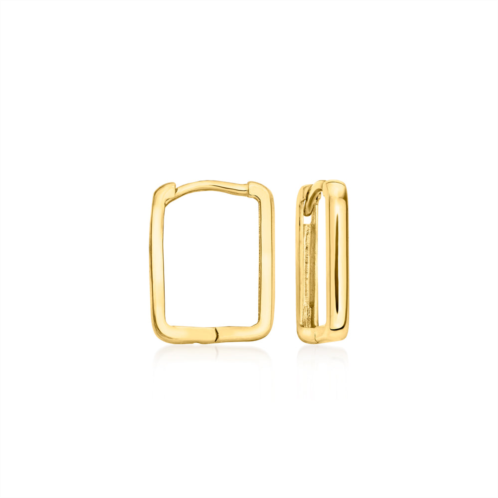 RS Pure by ross-simons italian 14kt yellow gold square huggie hoop earrings