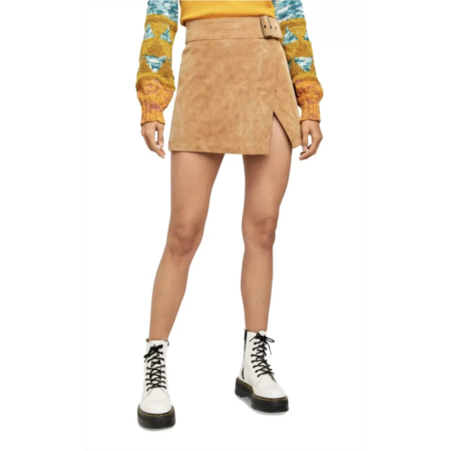 Free People ari wrap skirt in camel