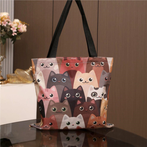 FASHNZFAB cute cat tote bags