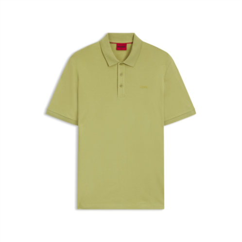 HUGO cotton-pique polo shirt with logo print
