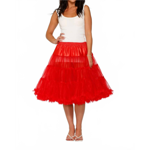 Orchid Bloom petticoat skirt in red