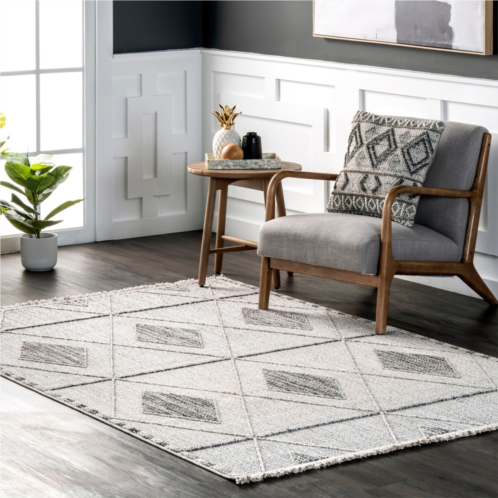 NuLOOM lavera geometric elevated diamonds area rug