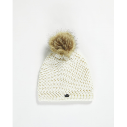 Pajar womens sylvia knit textured hat with pompom