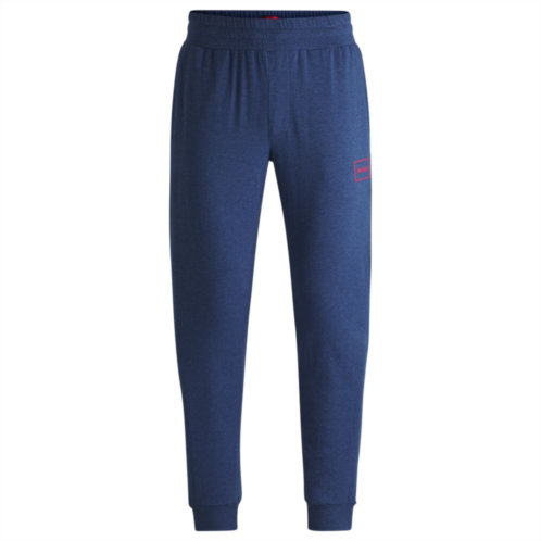 HUGO stretch-cotton tracksuit bottoms with logo print