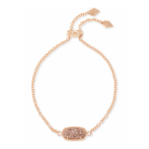 Kendra Scott elaina rose gold adjustable chain bracelet in rose gold