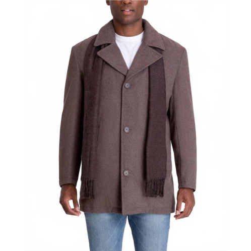 London Fog amity single breasted wool jacket in new charcoal