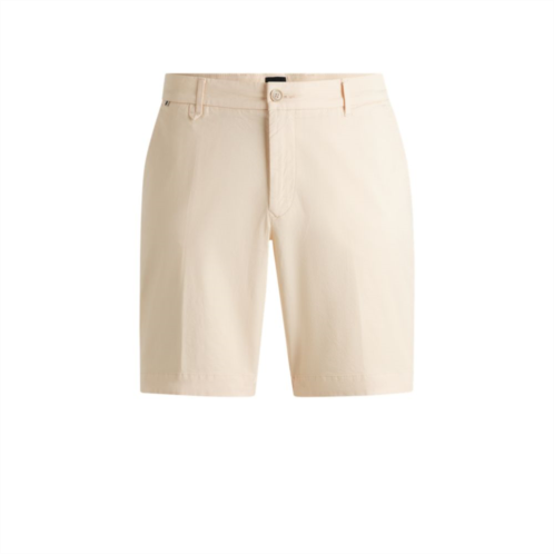 BOSS slim-fit shorts in stretch-cotton twill